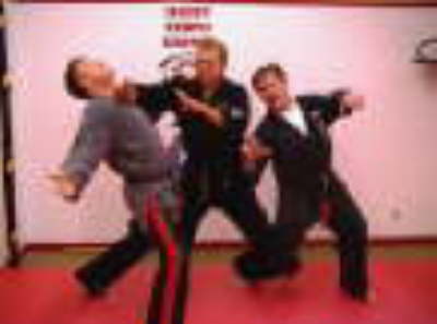 Roy MacDonald, Ray Molloy and Gilbert action shot