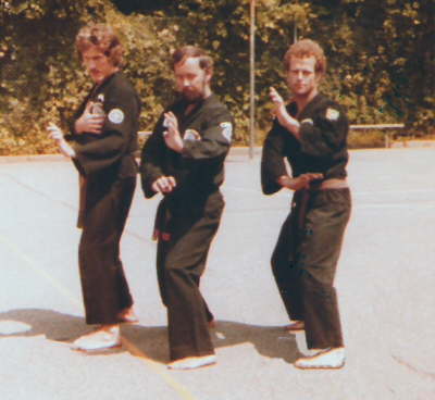 Roy MacDonald, Rainer Schulte (Germany, centre) and John Jacklin.