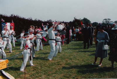 JKKA Demonstrating in Front of the Queen